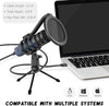 Computer Microphone, USB PC Condenser (Blue)