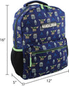 Baby Yoda 16-Inch School Backpack (One Size, Blue/Green)