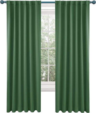 Blackout Curtains 52" x 84", Dark Forest, 2 Panels