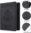 Passport and card holder combo, (Color: Black)