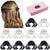 Hair Clips 1.5 Inch Non-Slip 10-Pack, (Black & Clear)