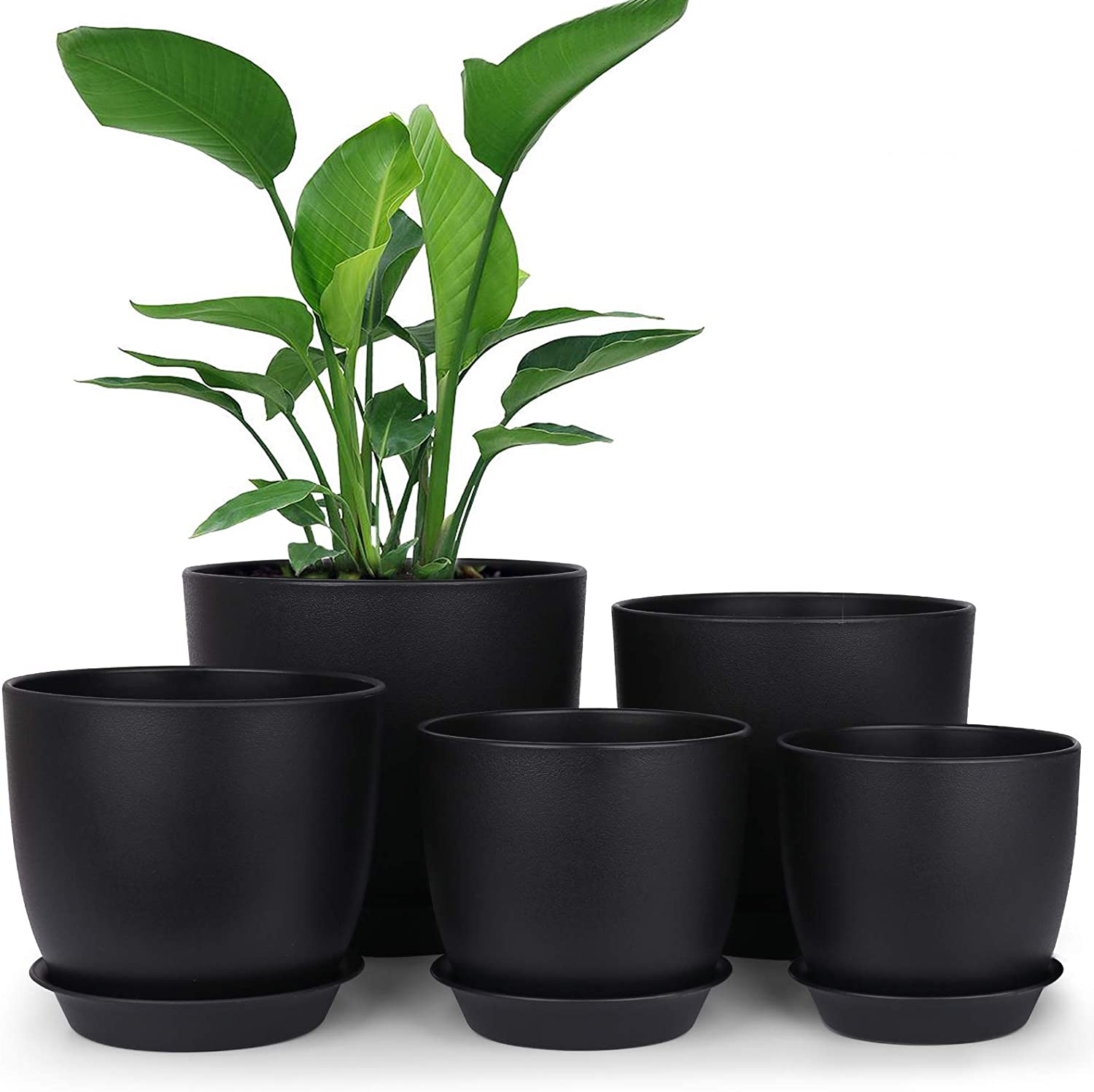 Plastic Planter Flower Pot Indoor Modern Decorative Plastic