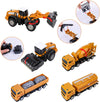 Construction kit of 64 pcs, with vehicles and traffic signs