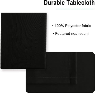 Black Square Tablecloth, 54" x 54" for Tables