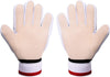 Goalkeeper gloves, with double protection, White, Size 5