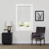 Cordless Mini White Vinyl Room Darkening Window Blind