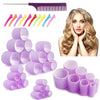 Heatless Curlers with Tongs and Comb, 32-Pack