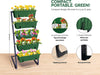 Vertical Raised Garden Bed, 5-Tier Plant Pots, 4' Green