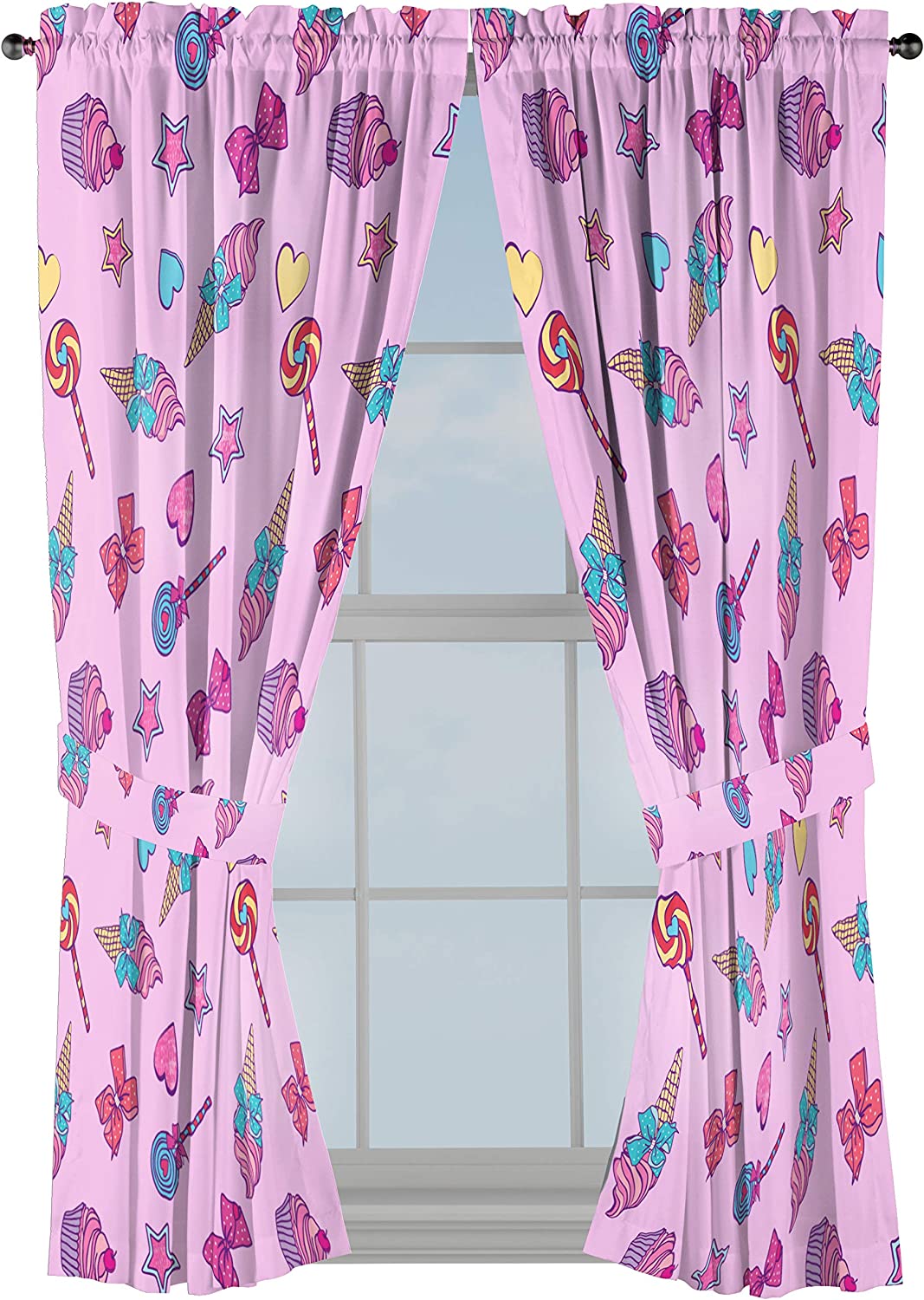 Curtain Set of 4 63 Inch - Beautiful Room Decor and Easy