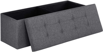 Folding Storage Ottoman Bench Storage