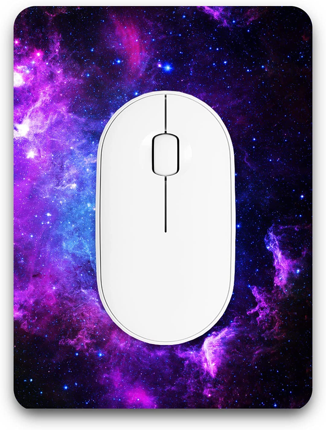 Mini Waterproof Mouse Pad - Color: Blue Purple Nebula