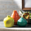 Set of multicolored ceramic vases, (set x 3)