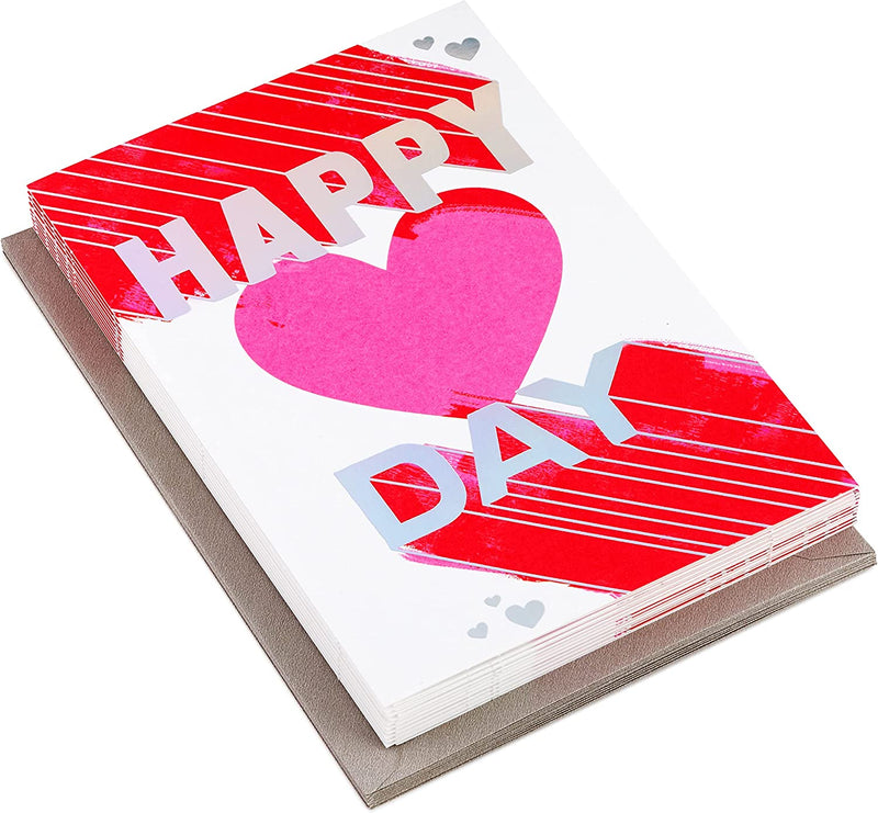 Valentine's Cards, Happy Heart's Day (10 Cards with Envelopes)