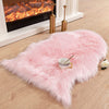 Luxurious Soft Faux Shearling Fur Cover 2' x 3' Pink