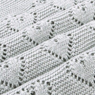 Cotton Baby Blanket, Grey (30" x 40")