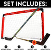 36 Inch Hockey Goal with 2 Sticks - Hockey Goal and Stick Set