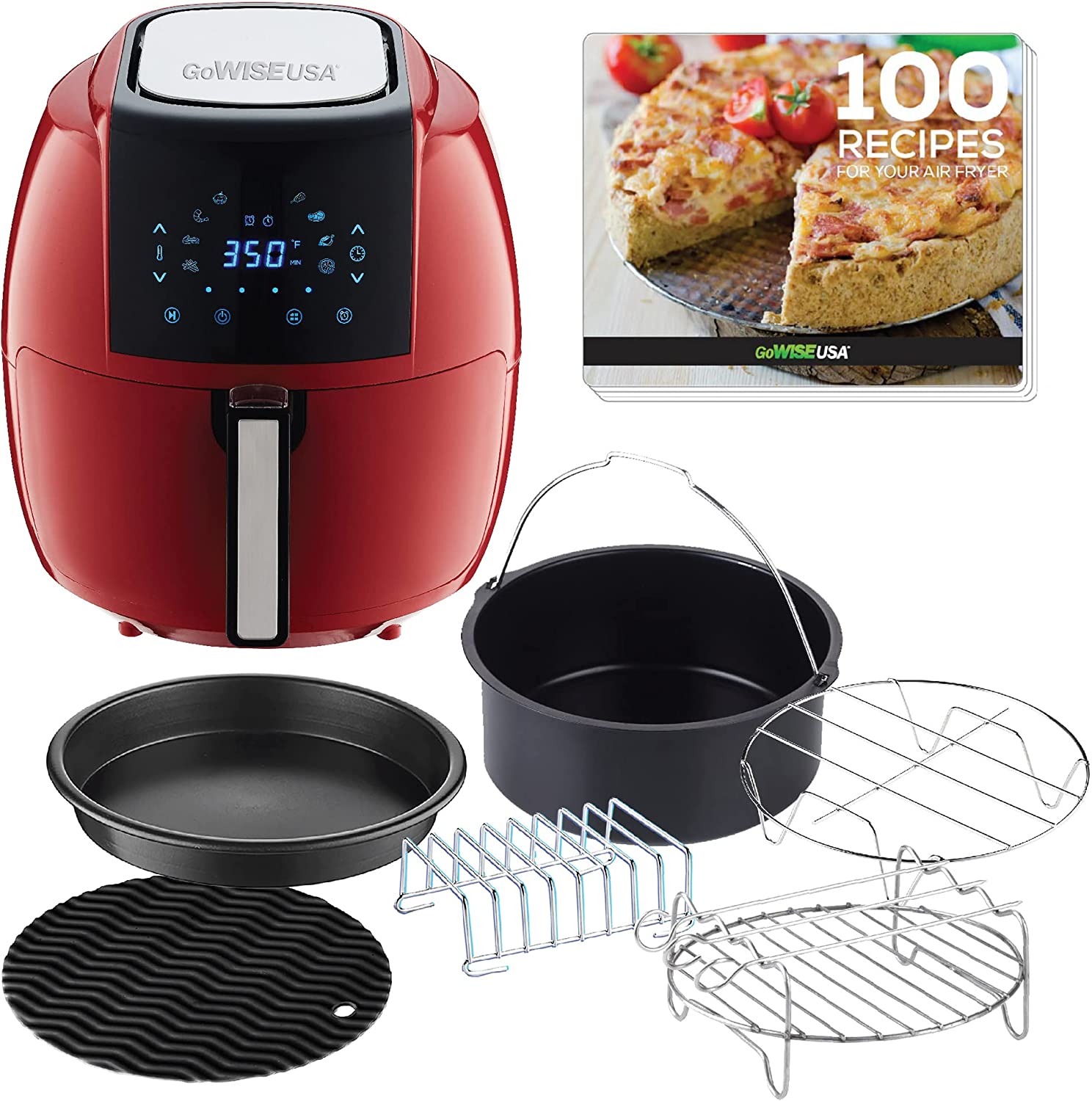 Air fryer 8 in 1 Digital, 5.8, 6 pieces