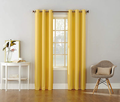 Beautiful 48 x 48 yellow curtain to decorate the home