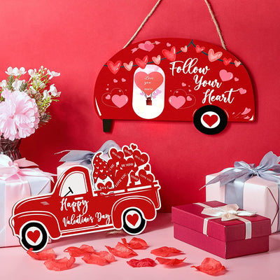 Valentine's decoration signs, 2 pieces