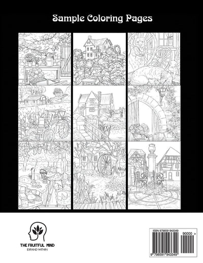 100 Countryside Scenes: An Adult Coloring Book (Paperback)