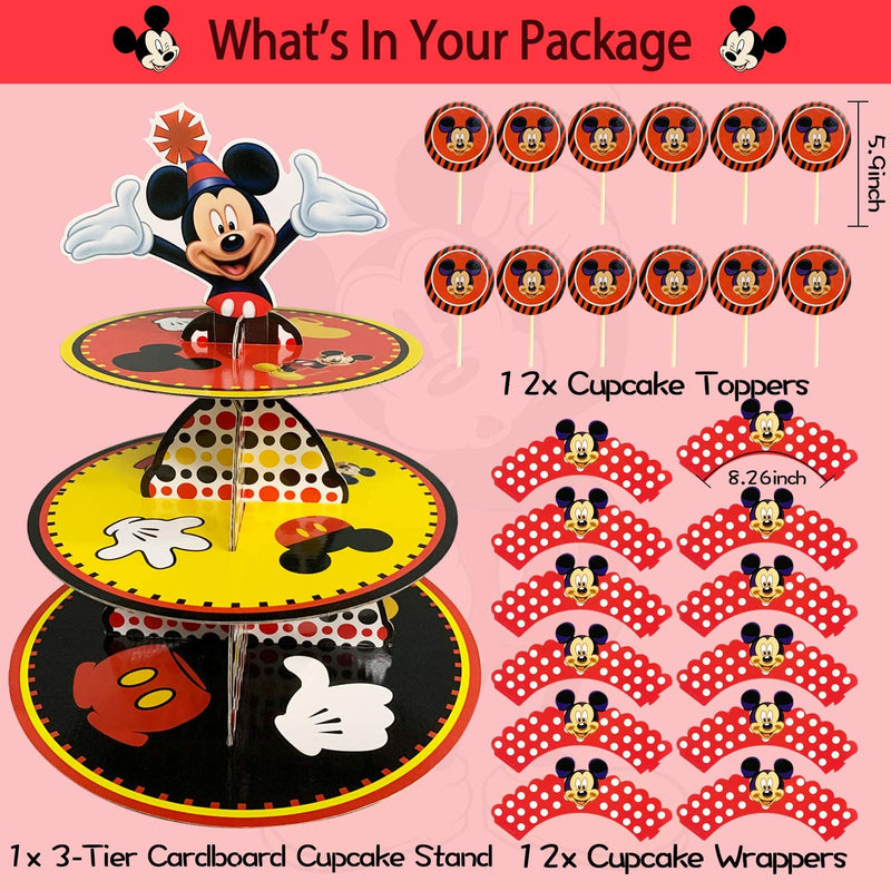 Mickey Mouse Cupcake Stand Set