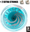 Bearing yoyo + 2 additional strings (light blue)