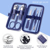 Set Professional pedicure and manicure, 7 in1 kit, Blue