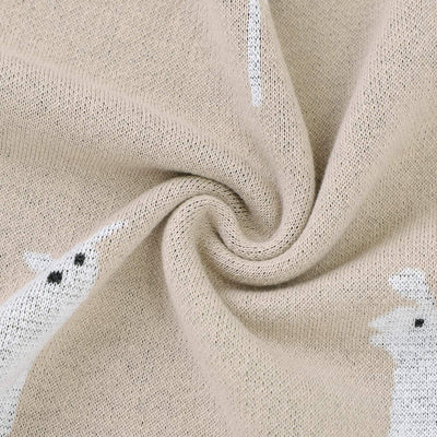 30" x 40" Cotton Baby Blanket, Color: Khaki