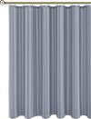 Waterproof shower curtains "72x72", stripe silver grey