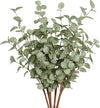 Stems of artificial vegetation, eucalyptus leaf, 6 Pieces