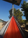 Portable Hammock Single or Double Hammock, Orange & Gray