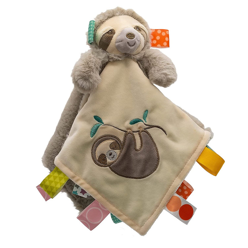 Molasses Sloth Animal Shaped Security Blanket 13" x 13"