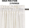 2 Ultra luxurious natural linen curtains