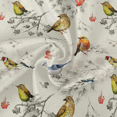 Round Tablecloth, 60" x 60" (Color: Little Birds)