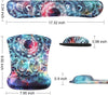 Keyboard Wrist Rest & Mouse Wrist Rest - Coloured Mandala