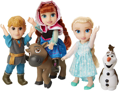 Small doll set - includes Anna, Elsa, Kristoff, Sven and Olaf!