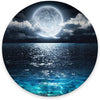 Round Mouse Pad Waterproof 7.9" x 0.12" Blue ocean