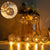 Rattan Ball String Lights with 10 Waterproof LED Bulbs