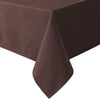 Round linen tablecloth, 54" X 80" (Color: Chocolate)