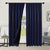 100% Cotton Bedroom Curtains, 52" x 84" L, Royal blue