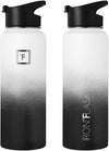 Sports water bottle 22 oz, 3 lids stainless steel, Day , Night