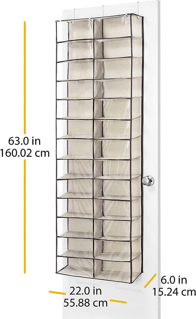 Shoe racks over the door (26 pairs)