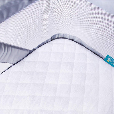 Waterproof Crib Mattress Cover, 2-Pack (White Bamboo)