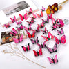 36 Pieces Butterfly Hair Clips (Pink, Dark Red)