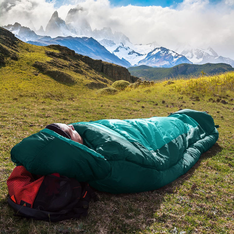 Bag + travel pillow, Turquoise