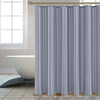 Waterproof shower curtains "72x72", stripe silver grey