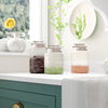 Glass kitchen organization jars for storing dry ingredients