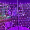 Purple Net Lights, 14.8x4.9ft 300LED Mesh Fairy