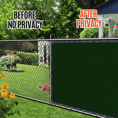 8' x 50' Black Fence Privacy Screen