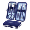 Set Professional pedicure and manicure, 7 in1 kit, Blue